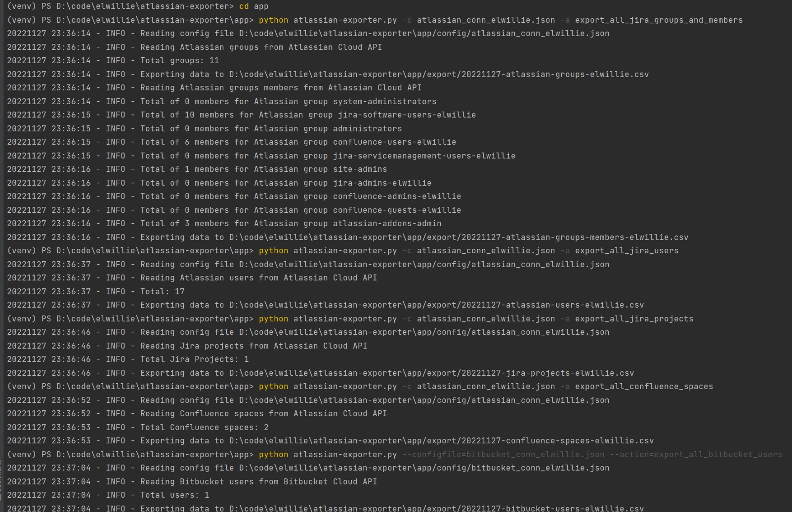 Python - Exportando datos de Jira, Confluence y Bitbucket con atlassian ...